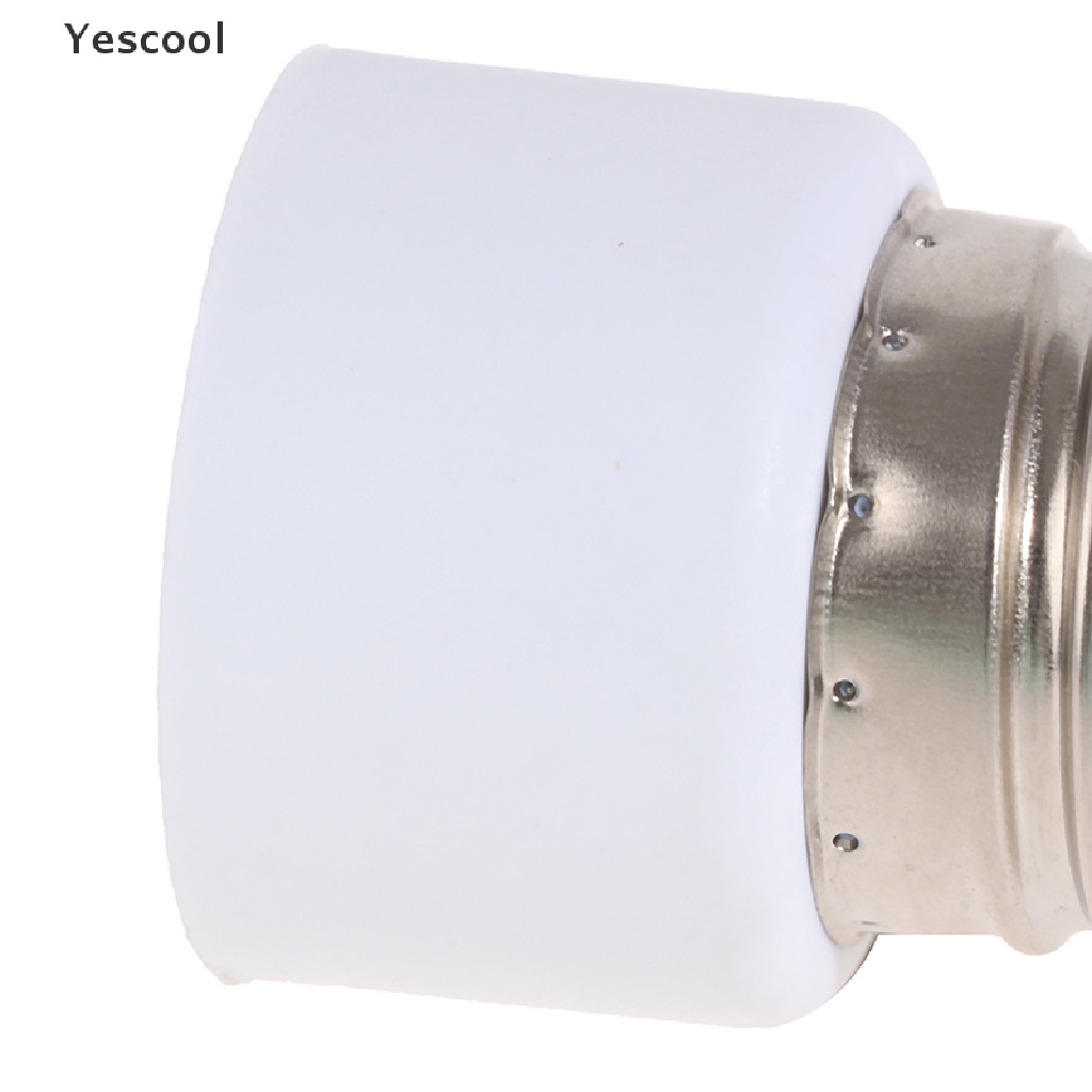 Yescool Adaptor Fitting Bohlam Lampu E27 220V Bahan ABS Warna Putih