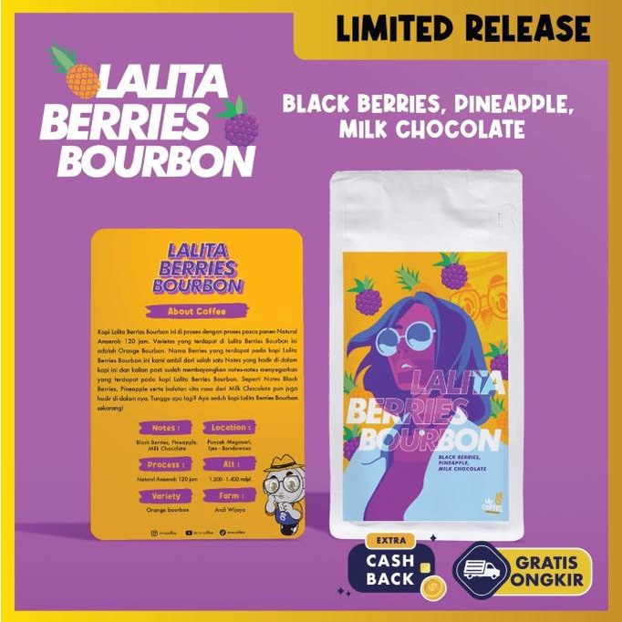 

Kopi Arabika LALITA BERRIES BOURBON 100g | Single Origin Specialty