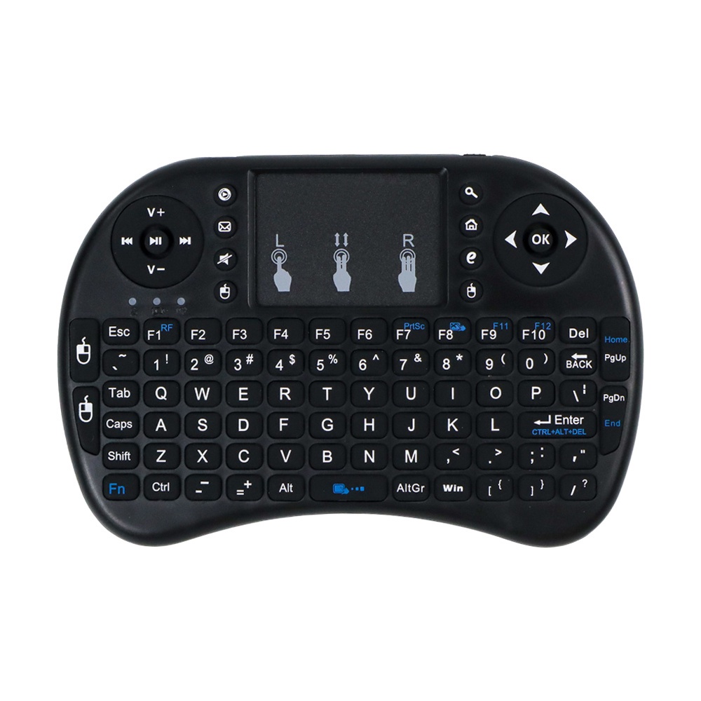 Mini Keyboard &amp; Mouse Wireless 2.4GHz dengan Touch Pad