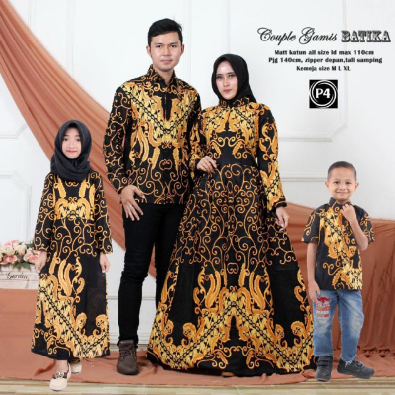 BATIK SARIMBIT // GAMIS KELUARGA // GAMIS BATIK side M L XL XXL