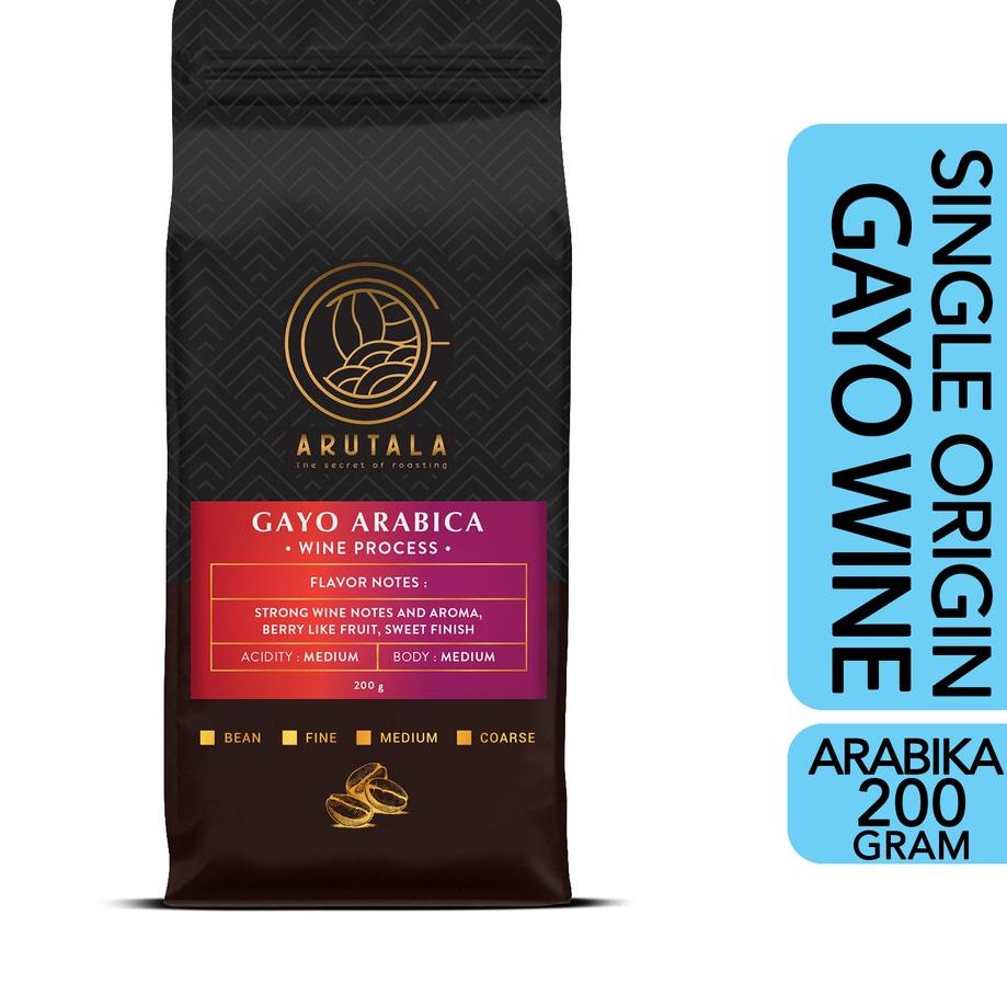 

♫ ARUTALA Kopi Arabika Gayo Wine 200 gr ➭