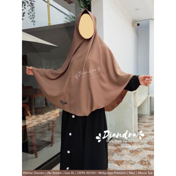 [Diandra hijab]  XL pet Wollycrepe