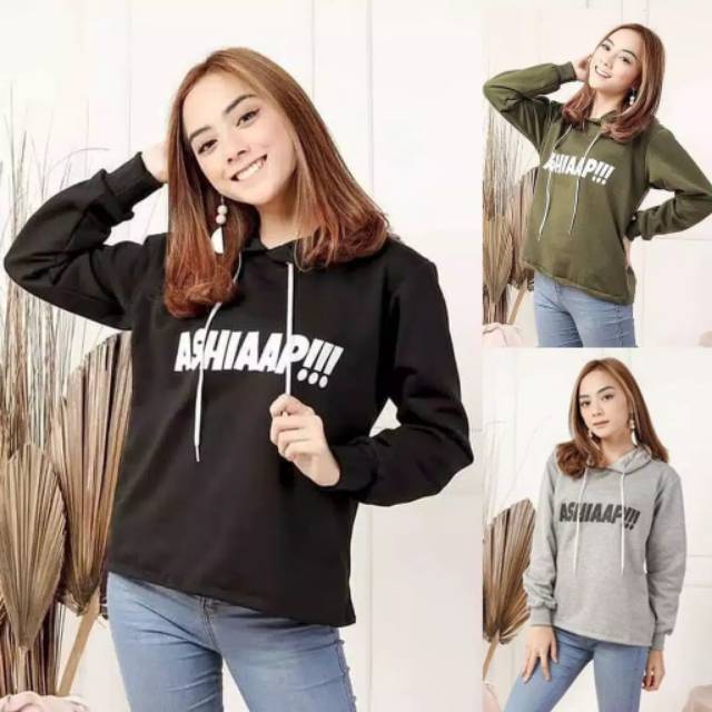 READY STOK MURAH SWEATER HODIE ASHIAPP 5 WARNA