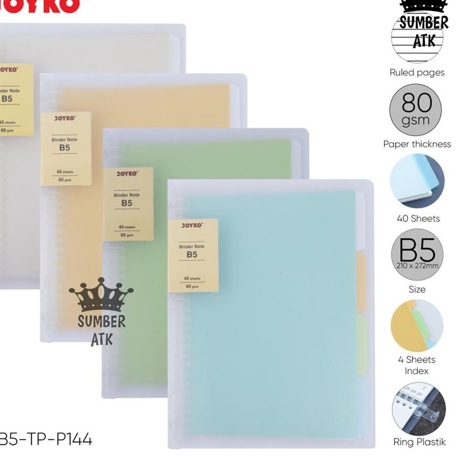 

Terbaik Binder Note Cover Transparan Buku Tulis Joyko A5 dan B5 ,.