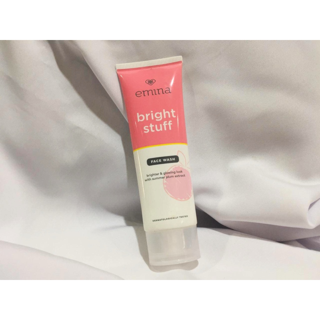 BPOM Emina Bright Stuff Face Wash 100ml - Pembersih Wajah Foam Mencerahkan