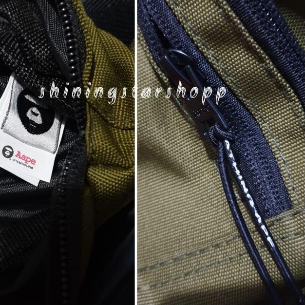 ♞ Waist Bag Aape SS19 / Waistbag Bape SS19 ORI Quality / Sling bag - Merah ♕