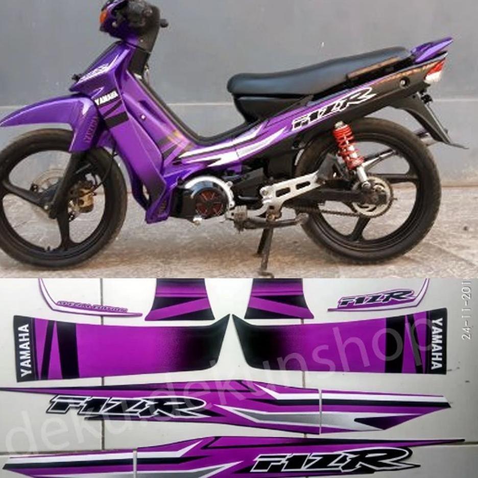 Jual Terbaru Striping Stiker Fizr F1zr Fiz R Variasi Ungu COD Indonesia Shopee Indonesia