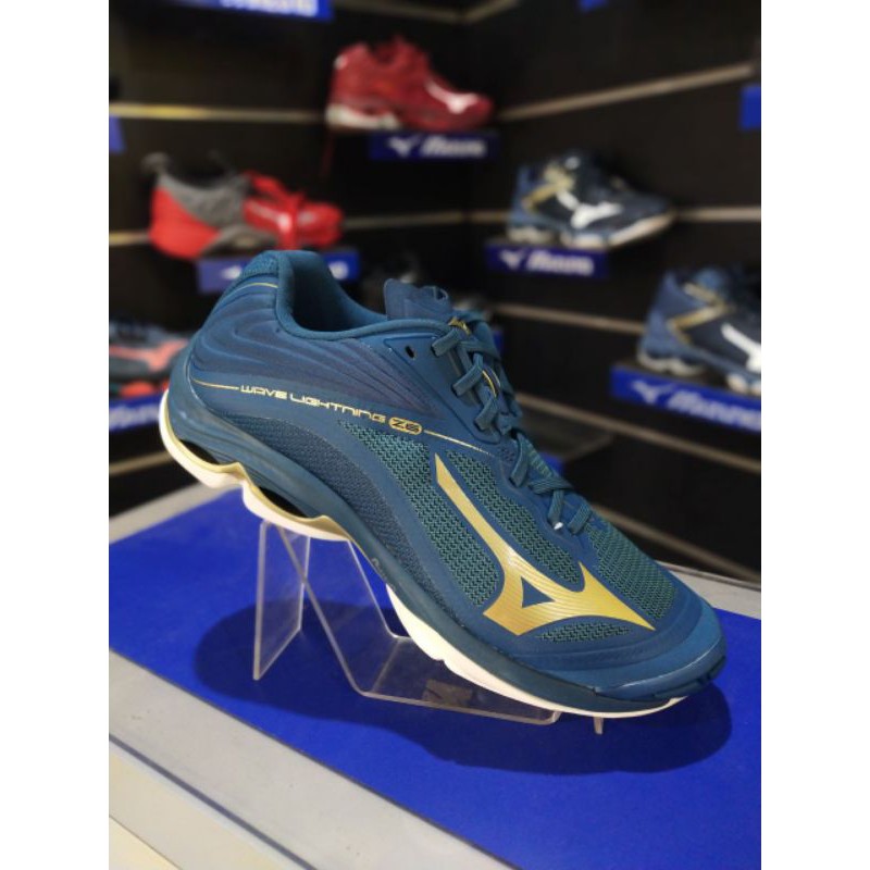 Sepatu voli mizuno wlz6 biru gold 2020 indoor/outdoor 100% Original