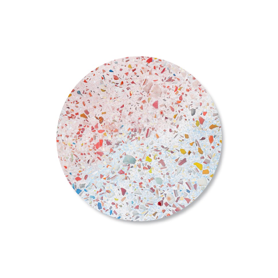 Alas Cake Bundar Terrazzo Unicorn