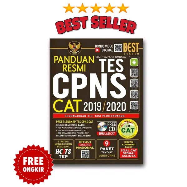 Dijual PANDUAN RESMI TES CPNS CAT 2019 2020 Plus CD Best Seller Raditya Panji Umbara Murah