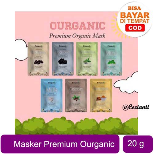 [RESMI] Masker Ourganic Premium Organik Organic Mask Bpom 20gr_Lynn Design