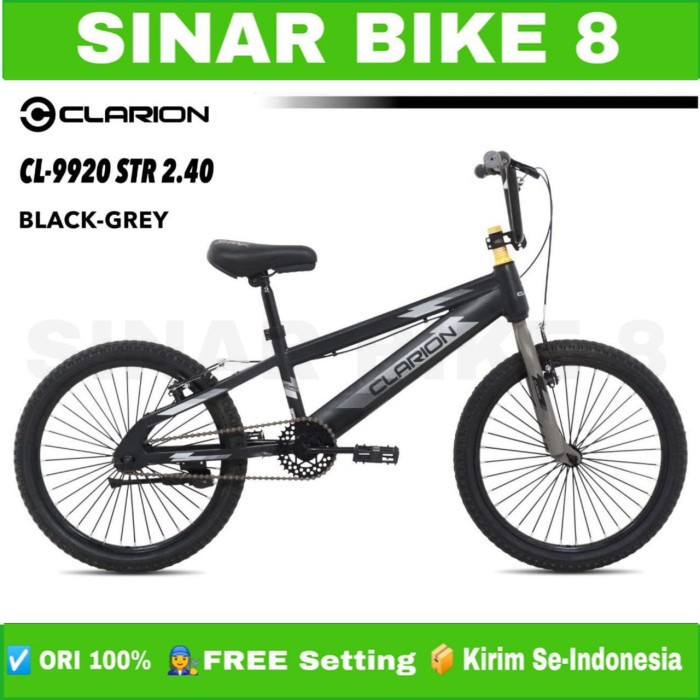 Sepeda Anak Laki Ukuran. 20 Inch BMX CLARION CL 9902 STR 2.40  Ban Jumbo