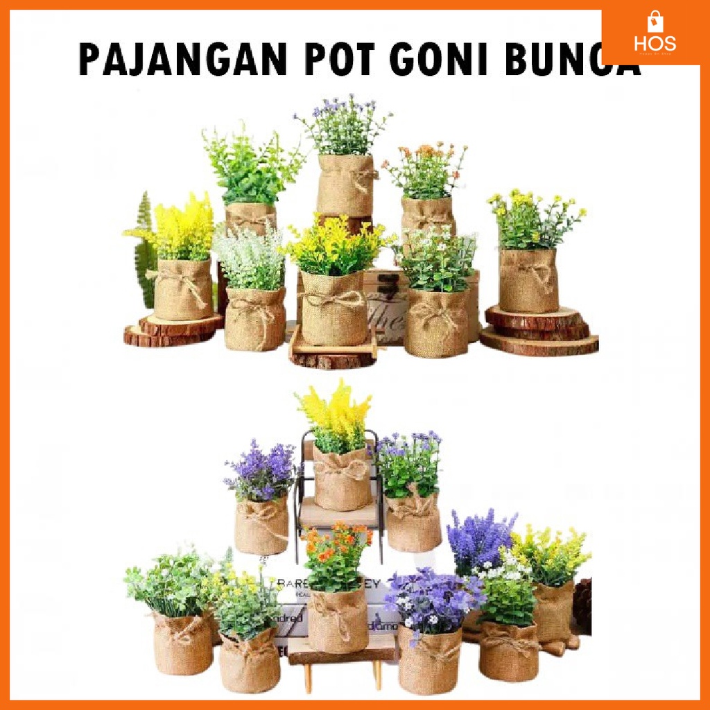 pajangan bunga goni dekorasi ruangan bunga l Happyonshop