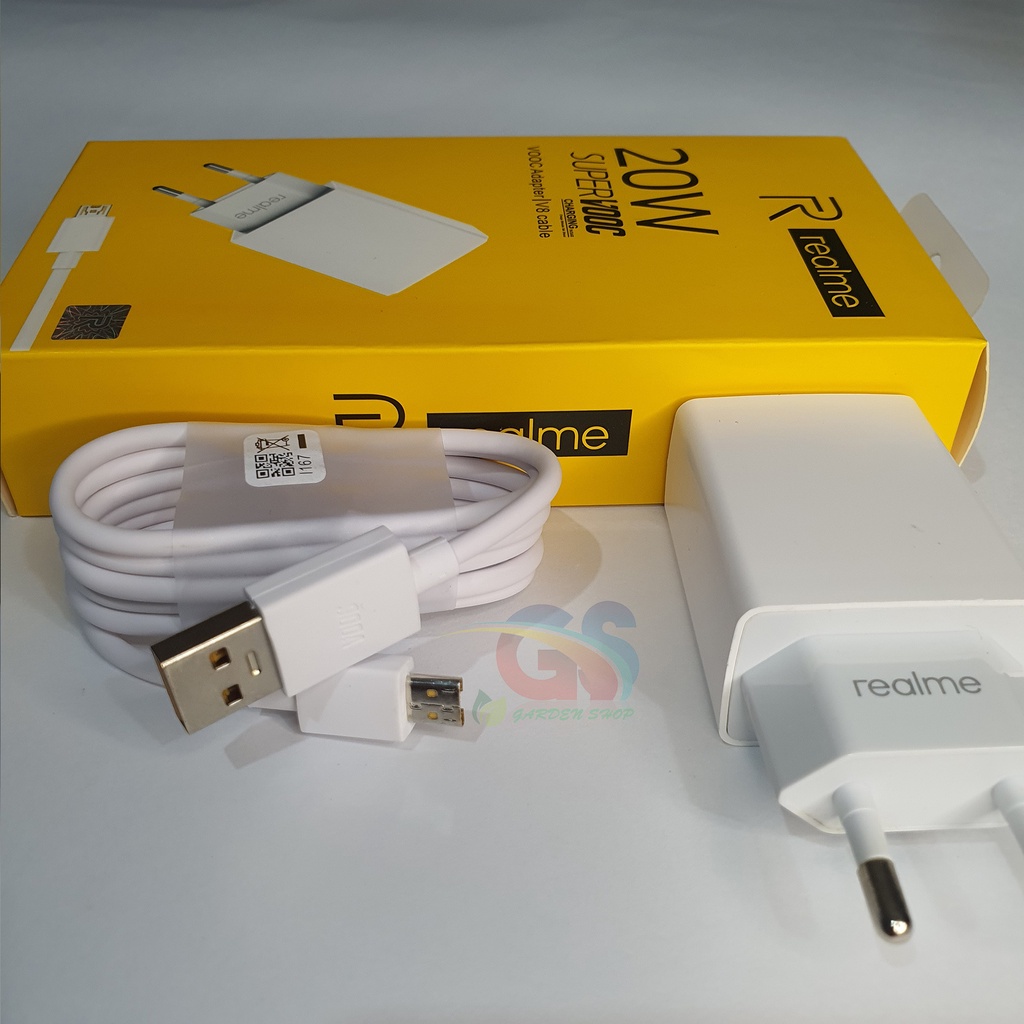 ORIGINAL Charger Realme 20W Original Micro USB Support hp realme 1 2 3 5 Pro C1 C1 U1 U2 dll