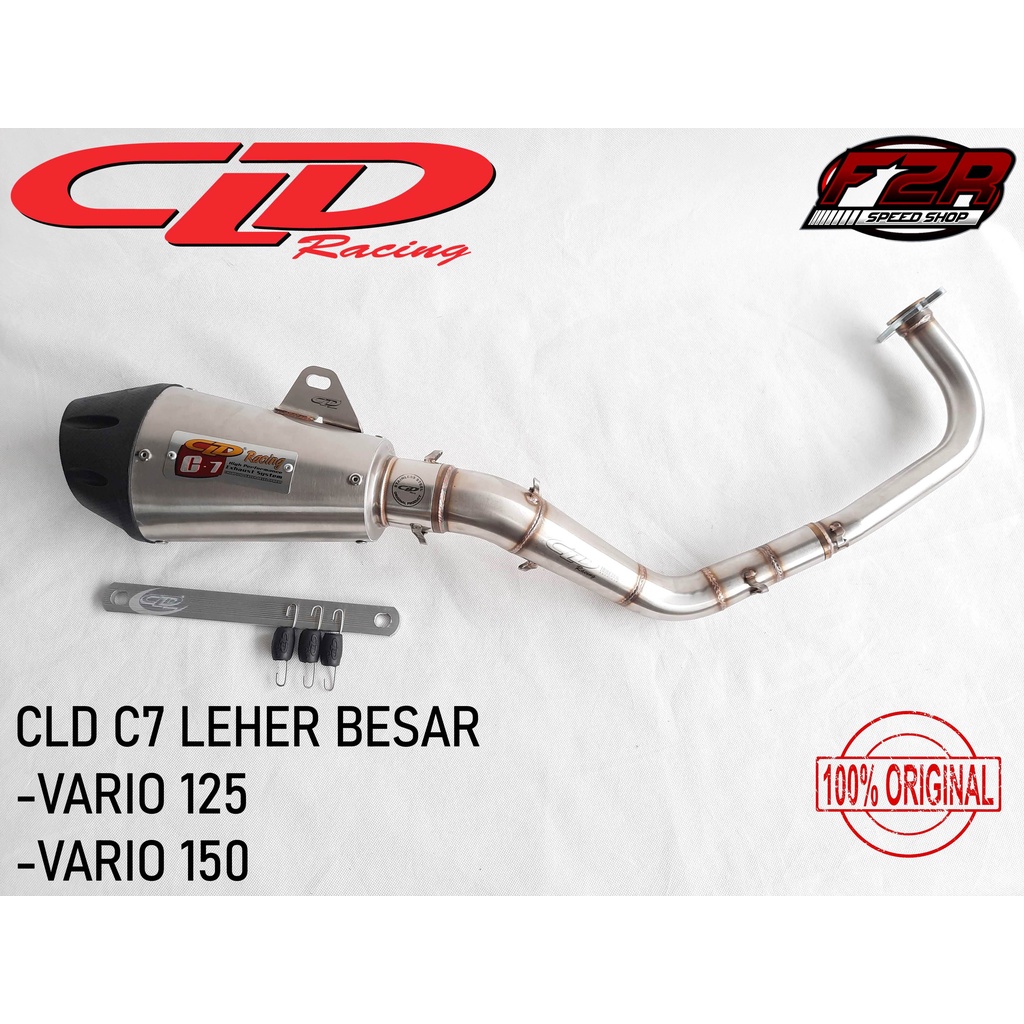 KNALPOT CLD RACING VARIO 125/150 OLD DAN NEW C7 PIPA BESAR