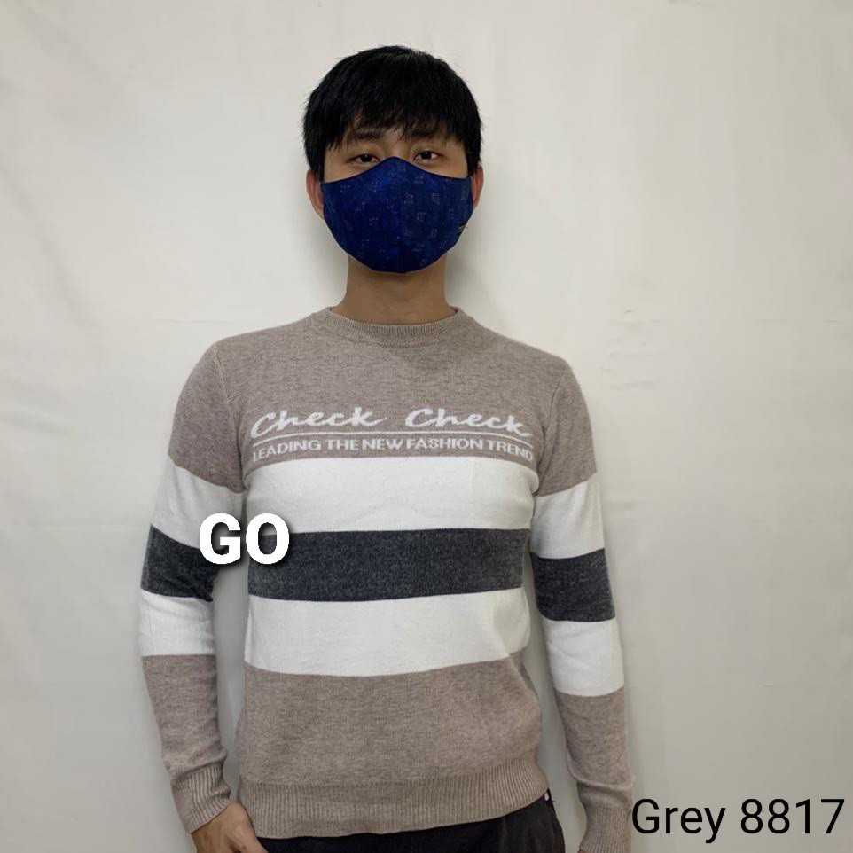gof IMPORT SWEATER JUMBO CHAONANYISHE 8817 Pakaian Pria Outerwear Sweater Original Lengan Panjang