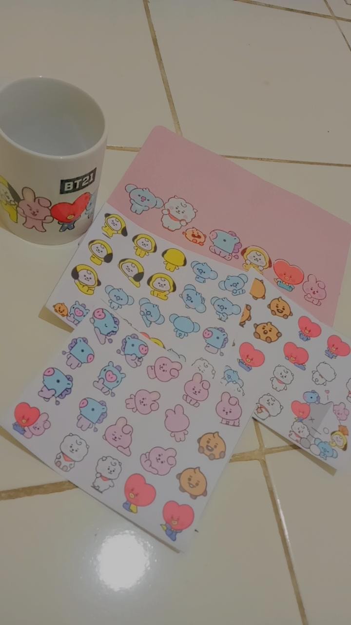 Bt21 Bts Mug Ver1 Cangkir Gelas Air Minum