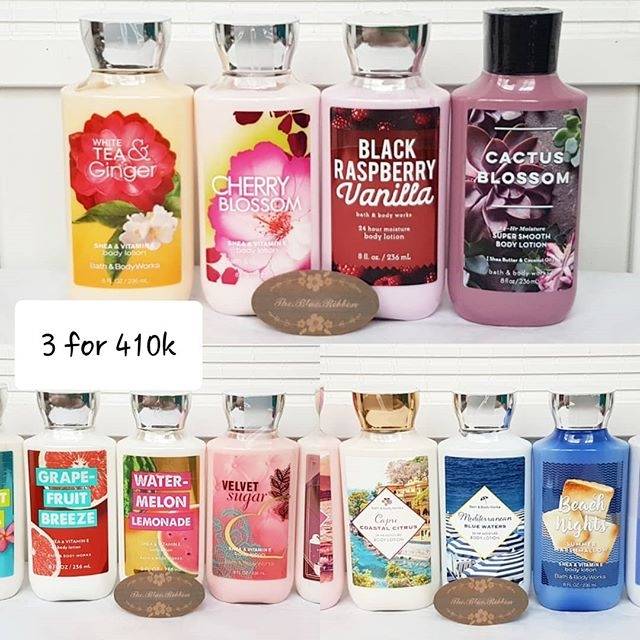 MIX &amp; MATCH BATH AND BODY WORKS BODY LOTION ( 3 FOR 410K)