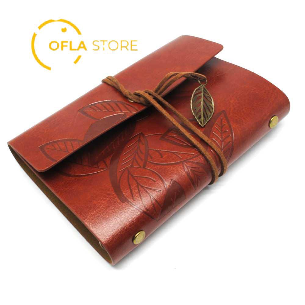 

Ofla Store | PHANTACI Buku Catatan Binder Kulit Retro Leaf Kertas B7 - BSD666