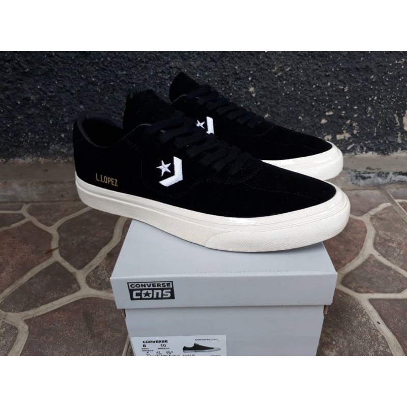 SEPATU CONVERSE ONE STAR OX LOPEZ BLACK PREMIUM BNIB FULL TAG cons one star ox pria all 04