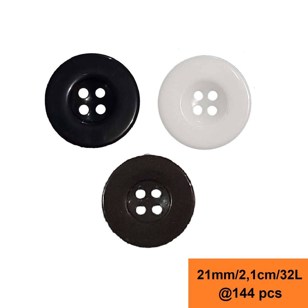 Kancing Baju/Jas/Celana 20mm/2cm/32L @144 pcs