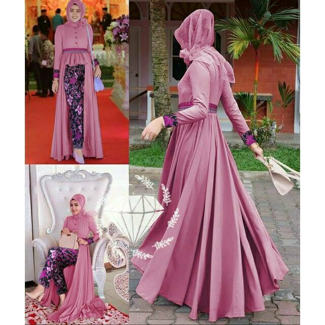 SET CELANA MAFAZA, BATIK BALOTELI, GAMIS HIJAB MUSLIM, DRESS