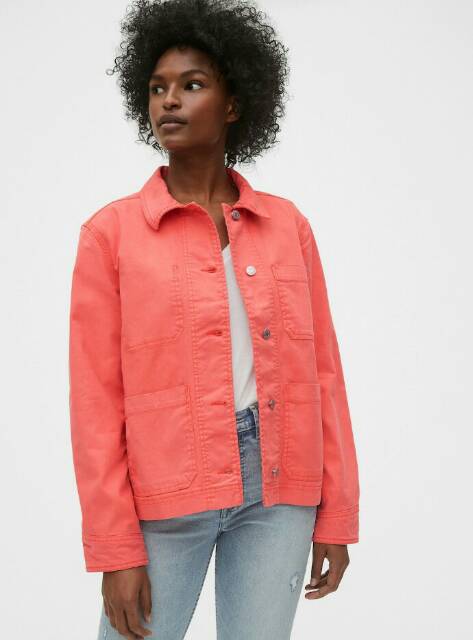 Jaket Cewek GAP Denim Chore Jacket Original SIZE S