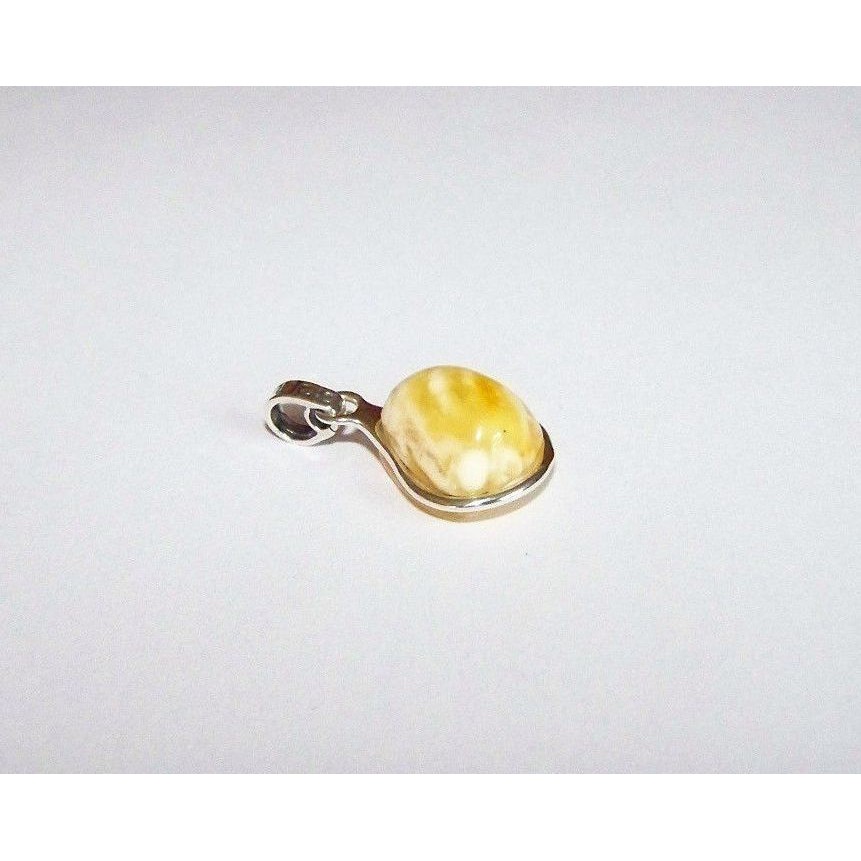 Natural Baltic Amber Pendant Sterling Silver 925 JAR116