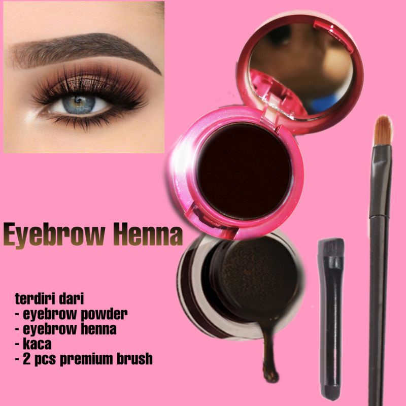 (KRT) Henna Alis &amp; Eyebrow Powder HALAL TAHAN LAMA