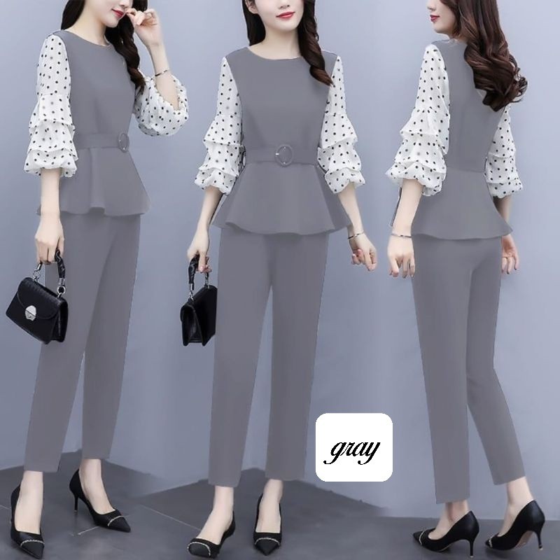Setelan Wanita Serefina/Set Wanita Casual/Setelan Celana/Training/Fashion Wanita/Terbaru/Termurah/Ko
