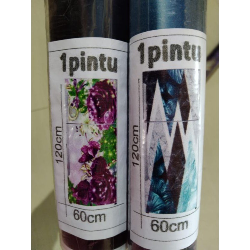 Stiker kulkas 1 & 2 pintu