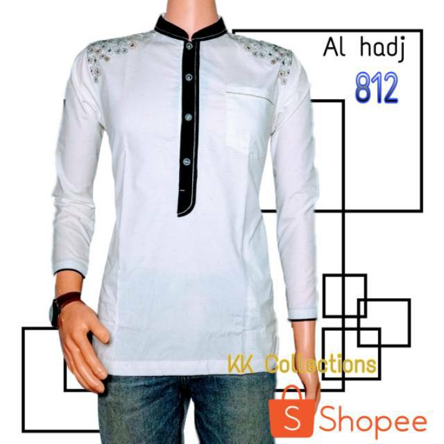 kk_collections koko Bordir asli lengan panjang/koko pria/baju pria/koko/koko bordir asli/koko murah