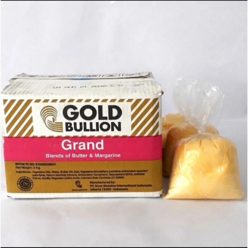 

GRAND GOLD BULLION / Blends of Butter & Margarine / Repack 500 gr