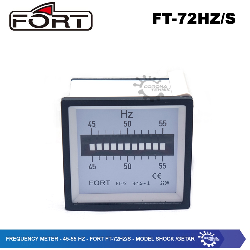 Fort FT-72HZ/S - Model Shock/Getar - Frequency Meter - 45-55 Hz