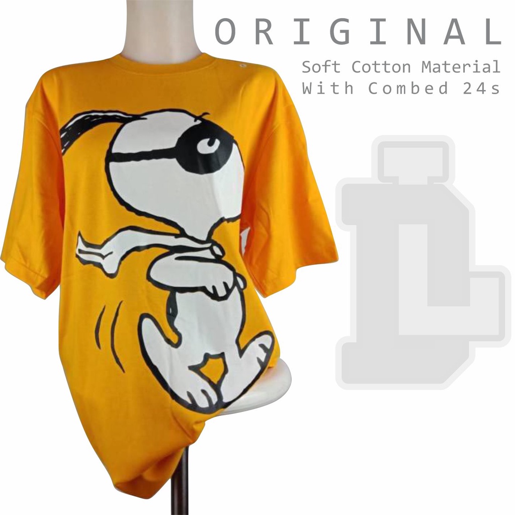 Zara Kaos Oversize Snoopy Peanuts Kaos Premium Atasan Pria Wanita Unisex Kaos Zara x Peanuts