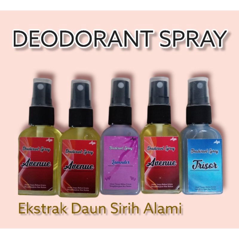 Deodorant Spray Ags Tanpa Bahan Kimia Ekstrak Daun Sirih Promo Rumah Tasik