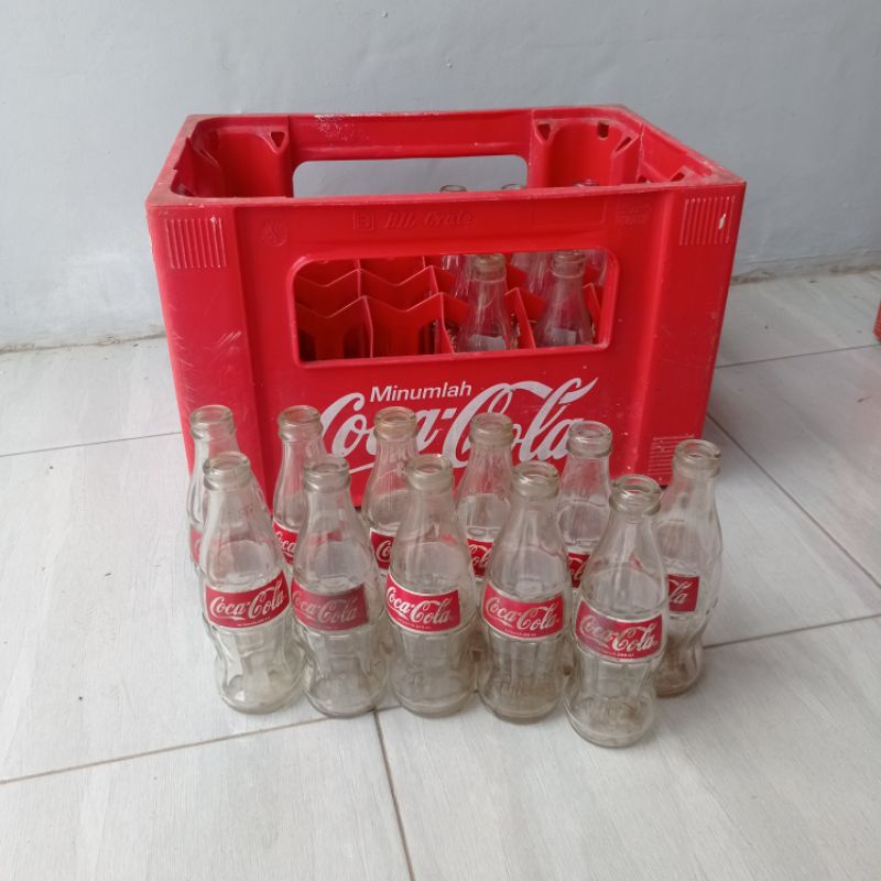 BOTOL KACA COCA-COLA VINTAGE LAWASAN JADUL - 200ml