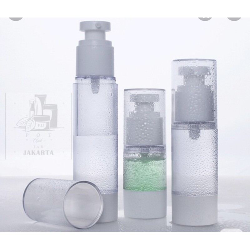 15ml 30ml 50ml Airless Pump Lotion/Spray Botol Tanpa Selang HIGH QUALITY/ travel bottle (BS)