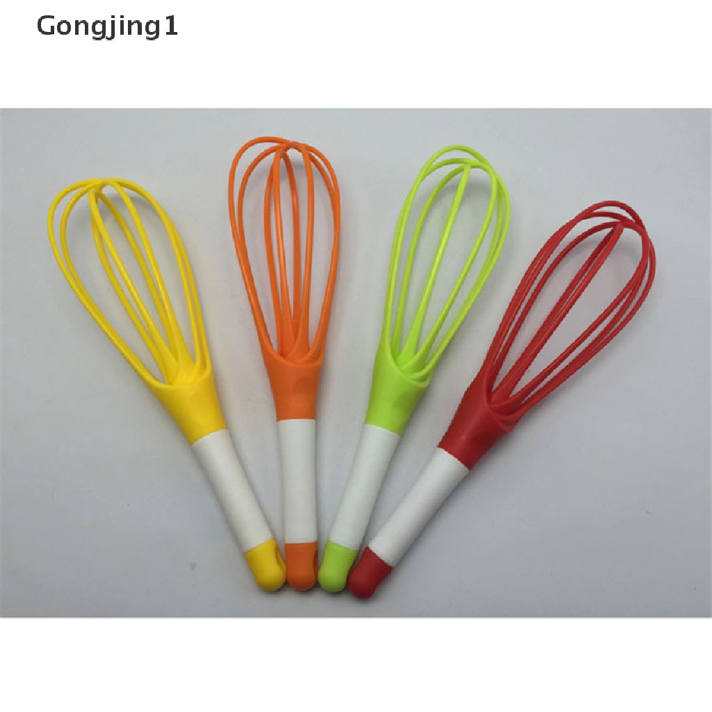 Gongjing1 Alat Pengocok Telur 2 in 1 Bentuk Balon Bahan Silikon