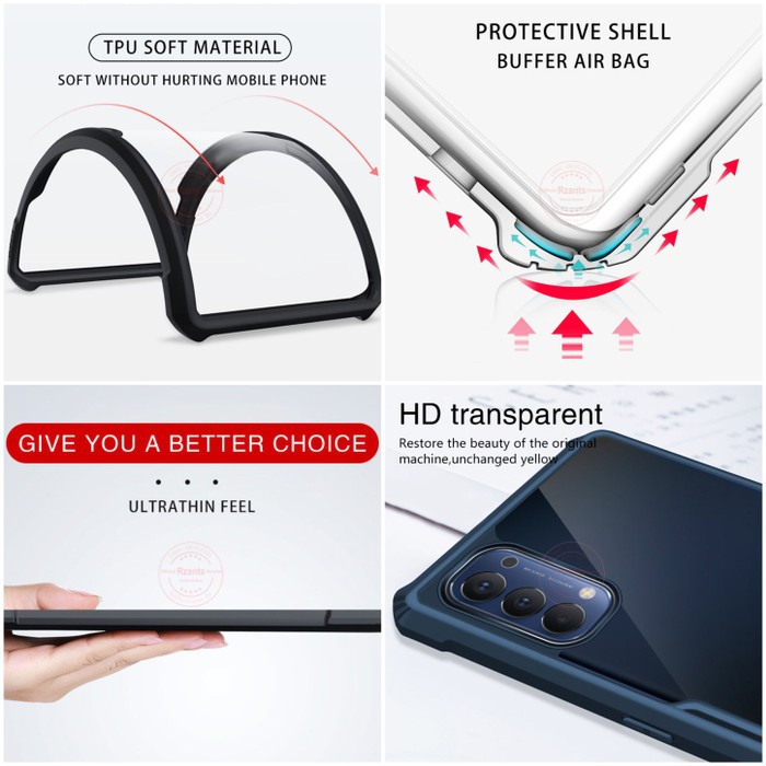 OPPO RENO 4 / RENO 4 PRO / RENO 4F SOFT CASE CLEAR ARMOR SHOCKPROOF