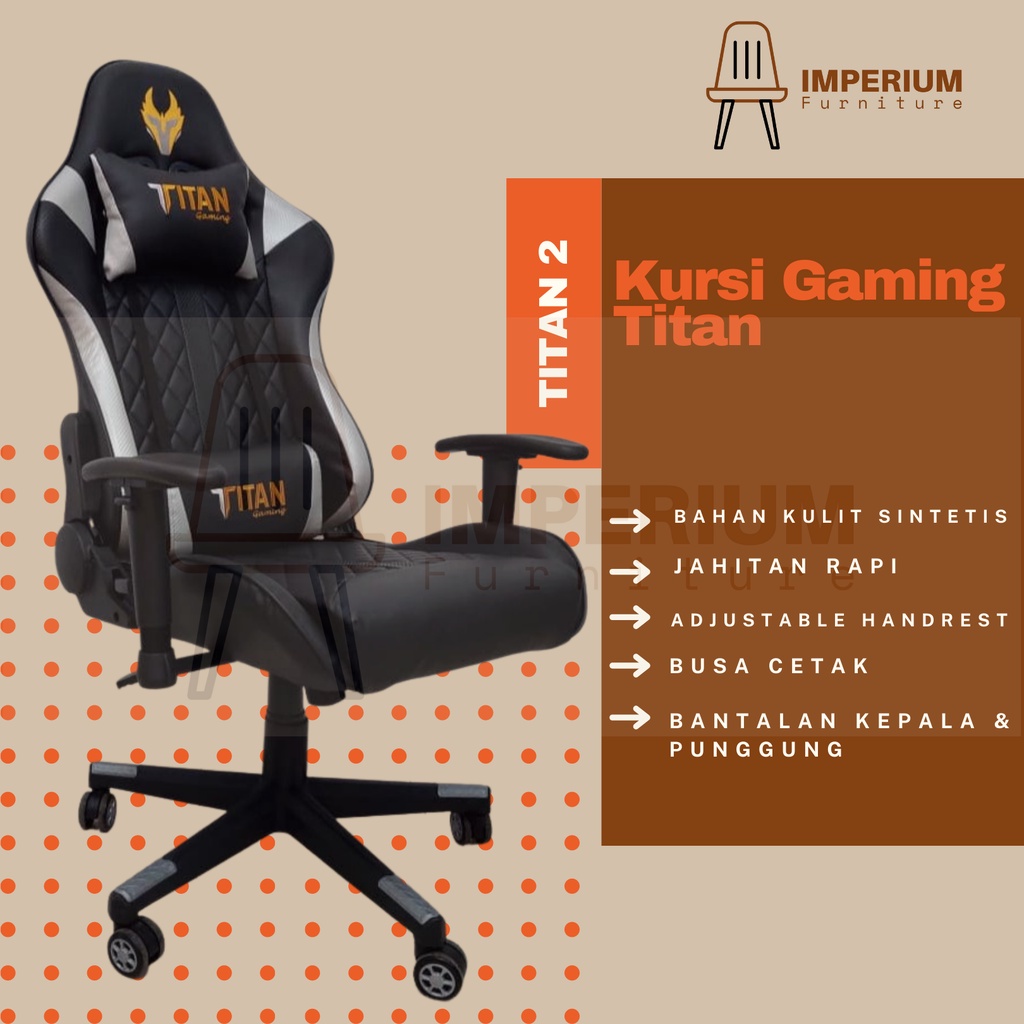 Kursi Gaming / Gaming Chair / Kursi Game / Kursi Gaming Titan