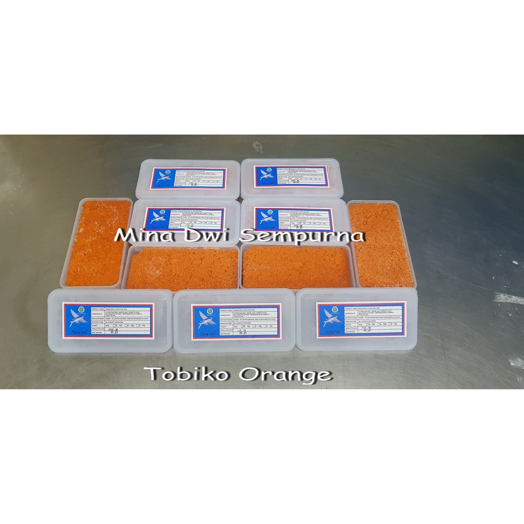 

Tobiko Orange Flying fish roe 500 gr / Telur Ikan