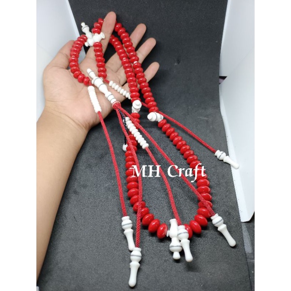 Tasbih tijani Marjan kombinasi Tulang