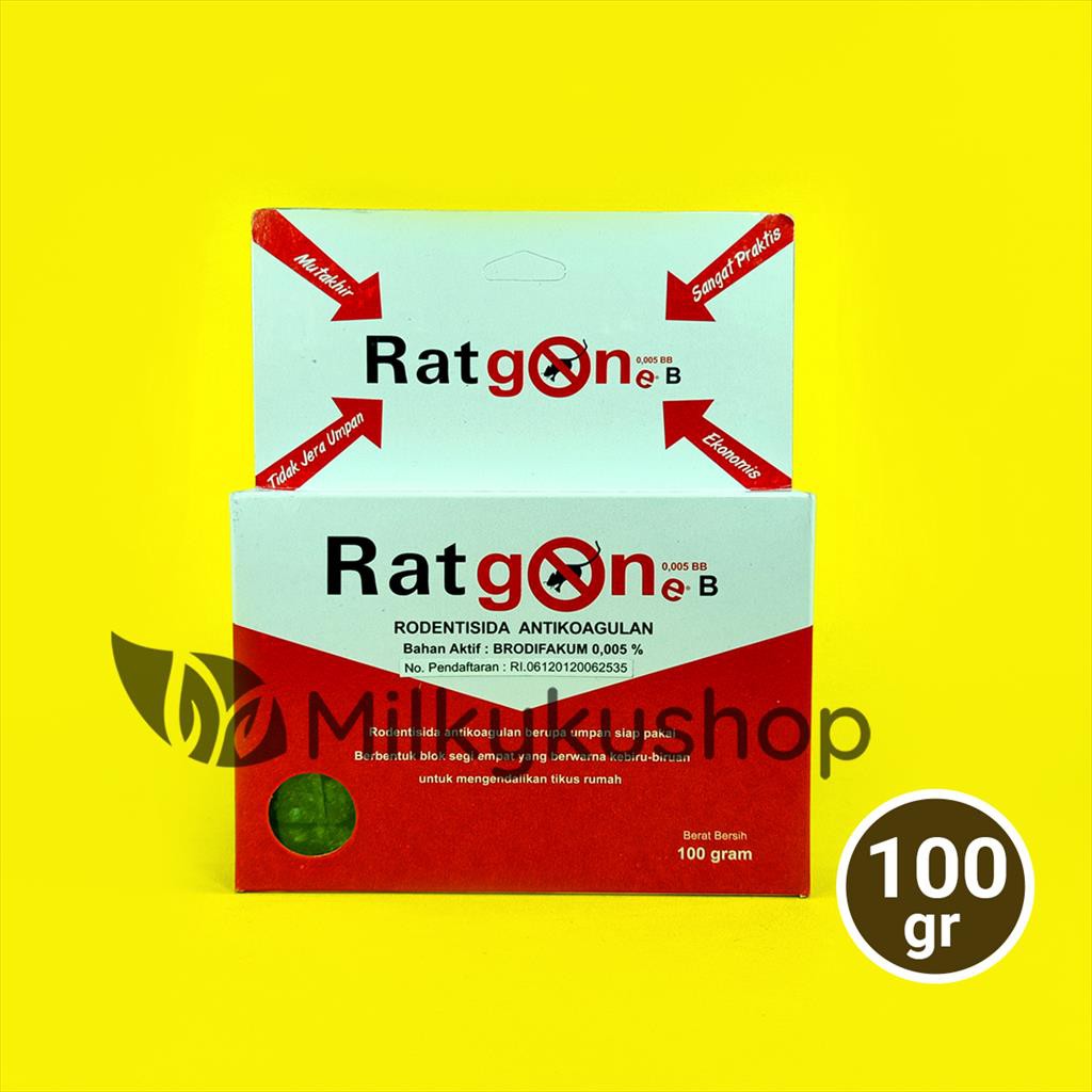 RATGONE 100 GRAM RODENTISIDA OBAT RACUN PEMBASMI TIKUS