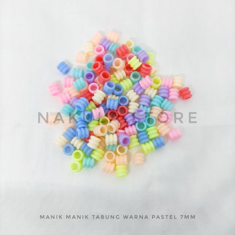 

manik manik tabung warna pastel