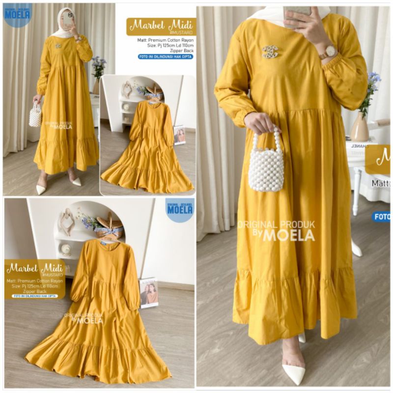 Midi Dress Mini Dress by Moela Original