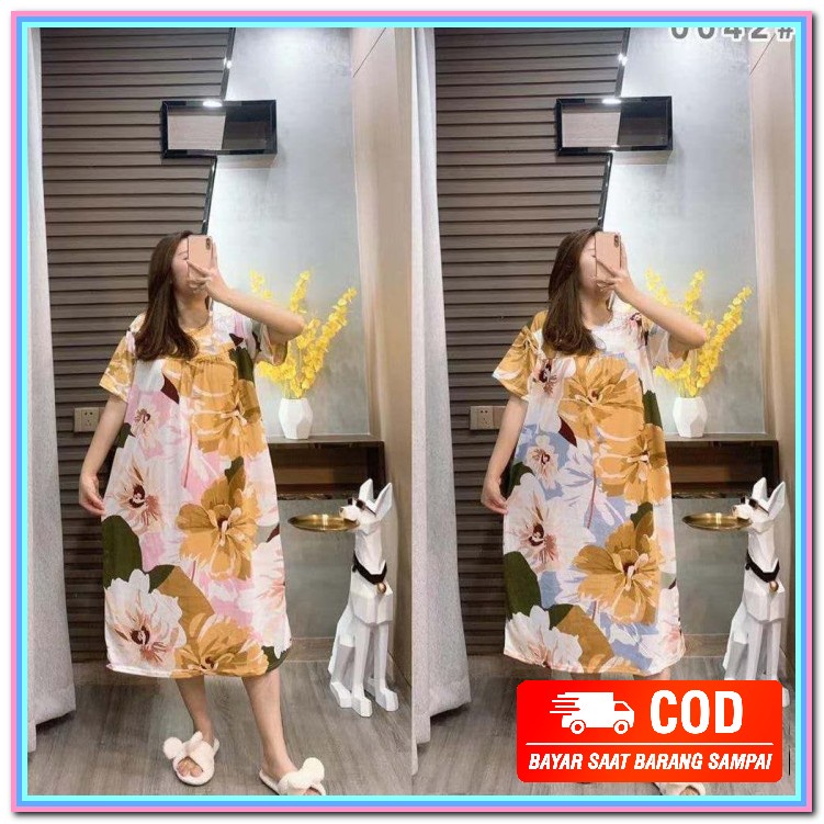 ☁➸.,Baju Tidur Wanita Murah Daster Karakter Kekinian Viral Remaja ZJ293 Daster Wanita  Karakte