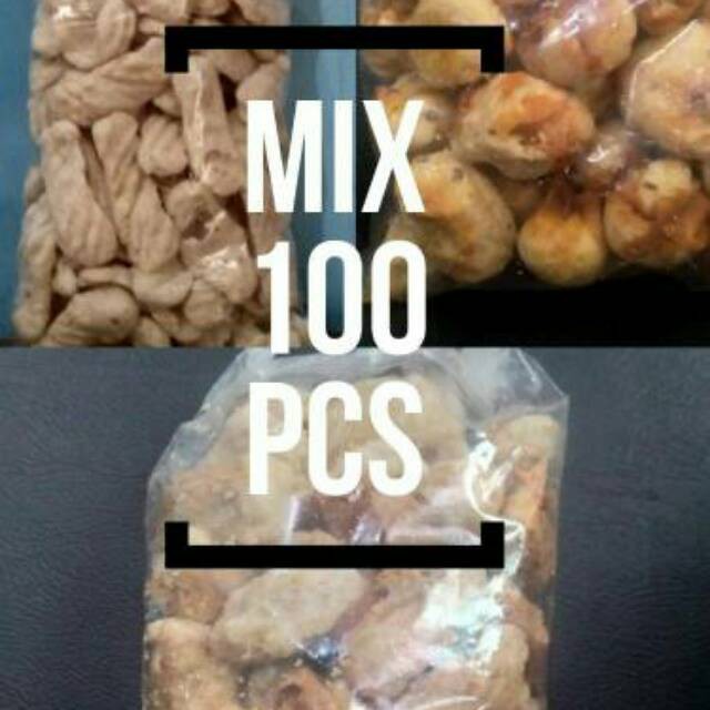 

PAKET campur MIX 100 PCS TOPING BASO ACI I CUANKI LIDAH,SIOMAY DAN TAHU CUANKI