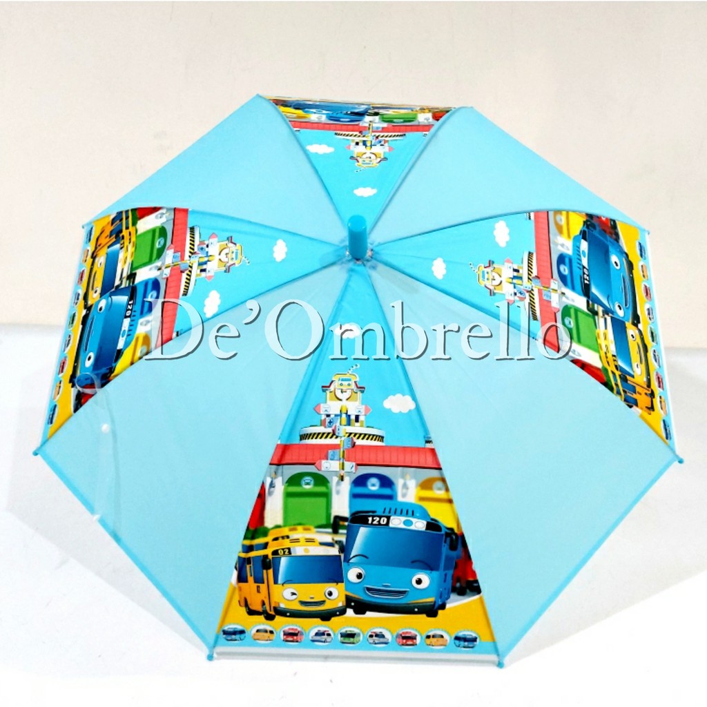 (006)Payung Anak PVC 4 Sisi Motif Karakter Campur