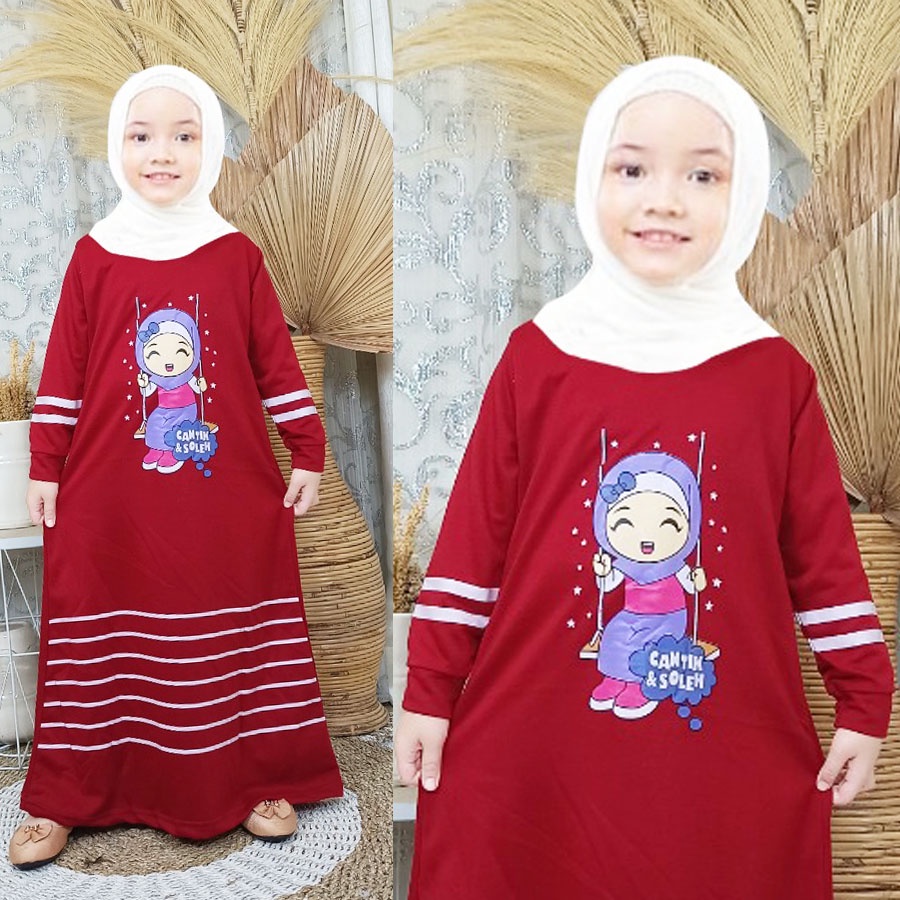 VS - GAMIS ANAK CANTIK &amp; SOLEHA NAJWA | GAMIS DRESS ANAK 3-10tahun